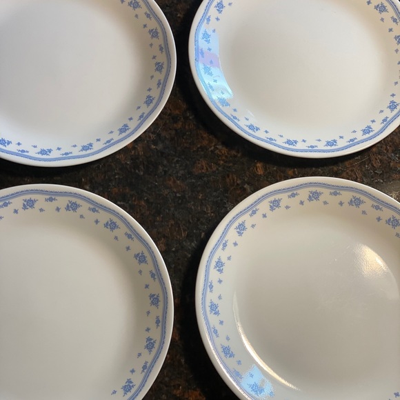4 Corelle Morning Blue 10.25” Dinner Plates - Picture 1 of 9